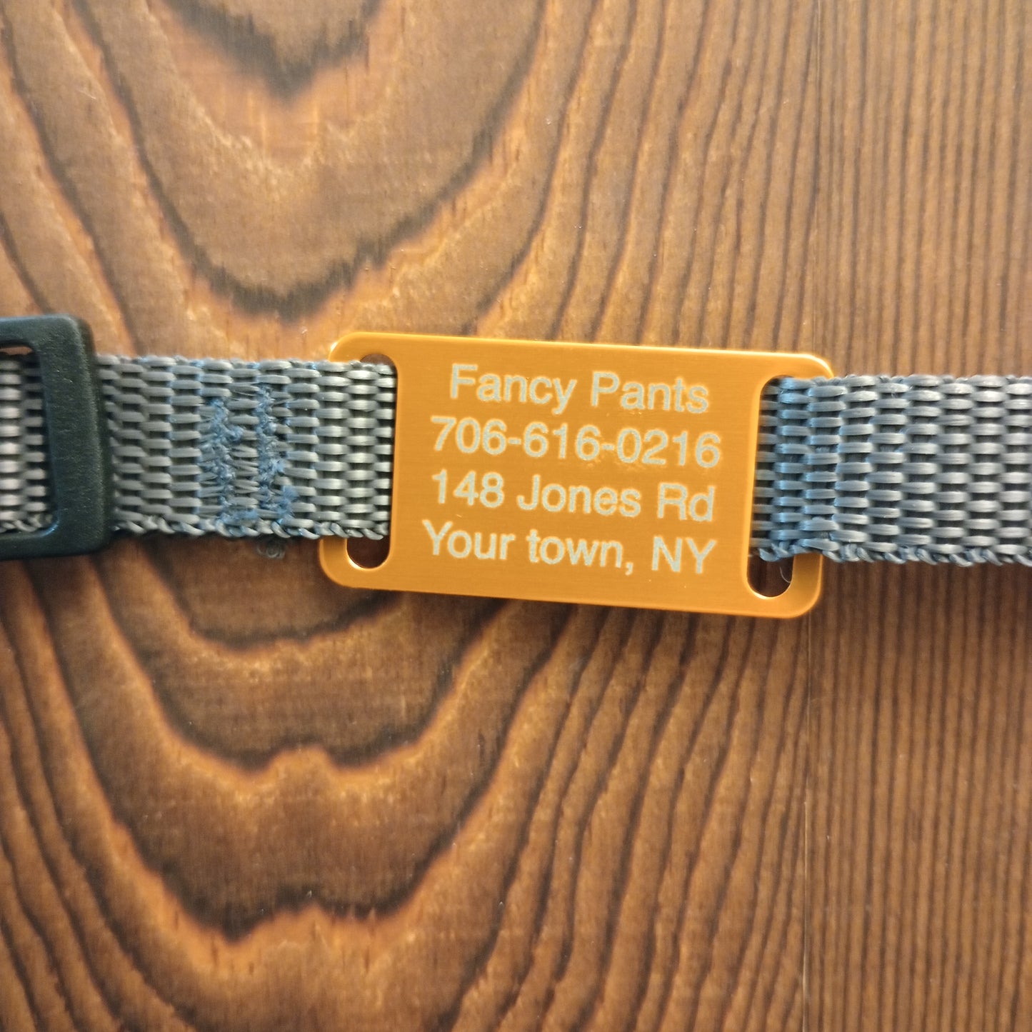 Yellow Slide-On Pet Tag