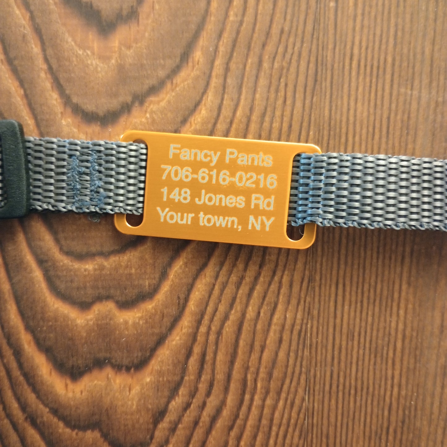 Yellow Slide-On Pet Tag