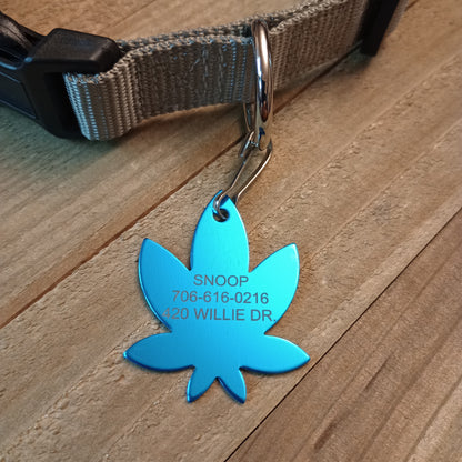 Light Blue 420 Friendly Pet Tag