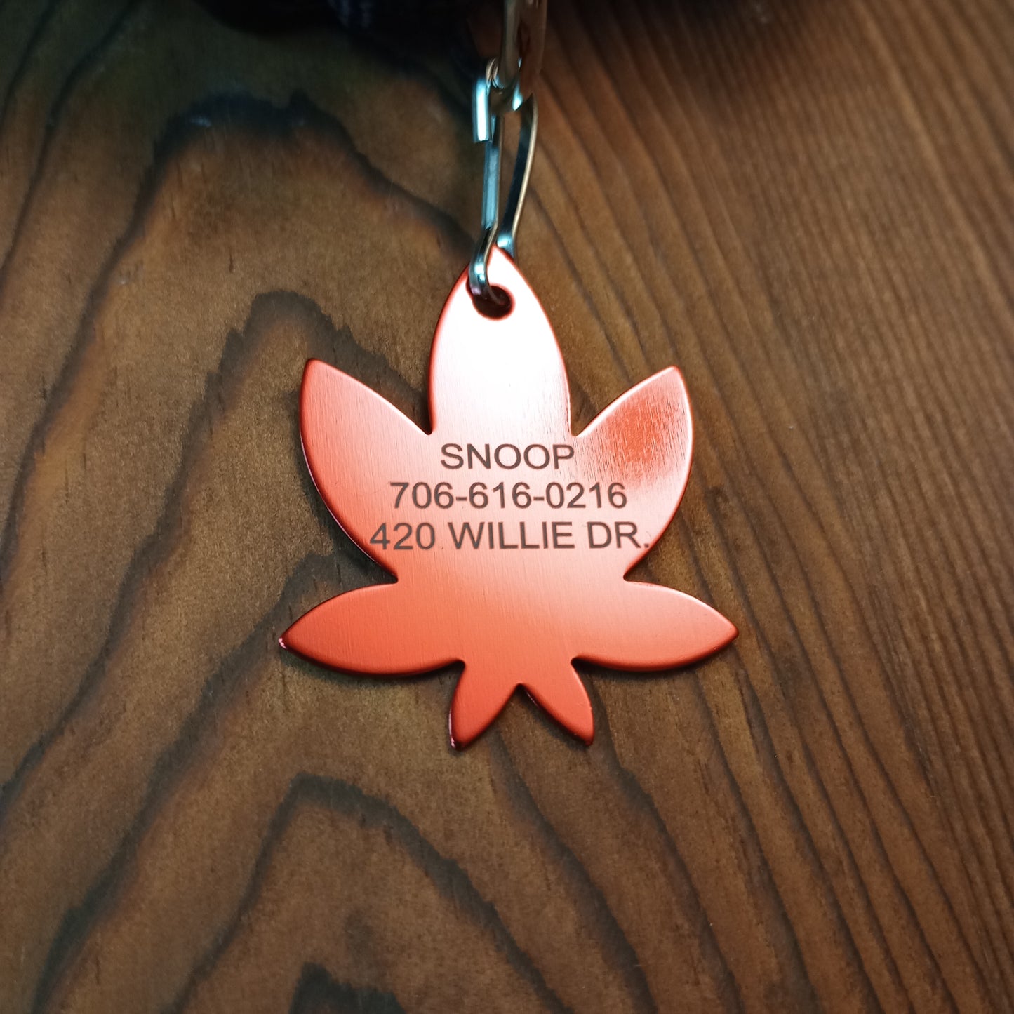 Red 420 Friendly Pet Tag