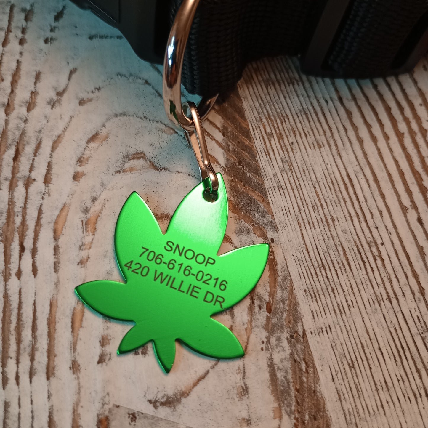 Green 420 Friendly Pet Tag