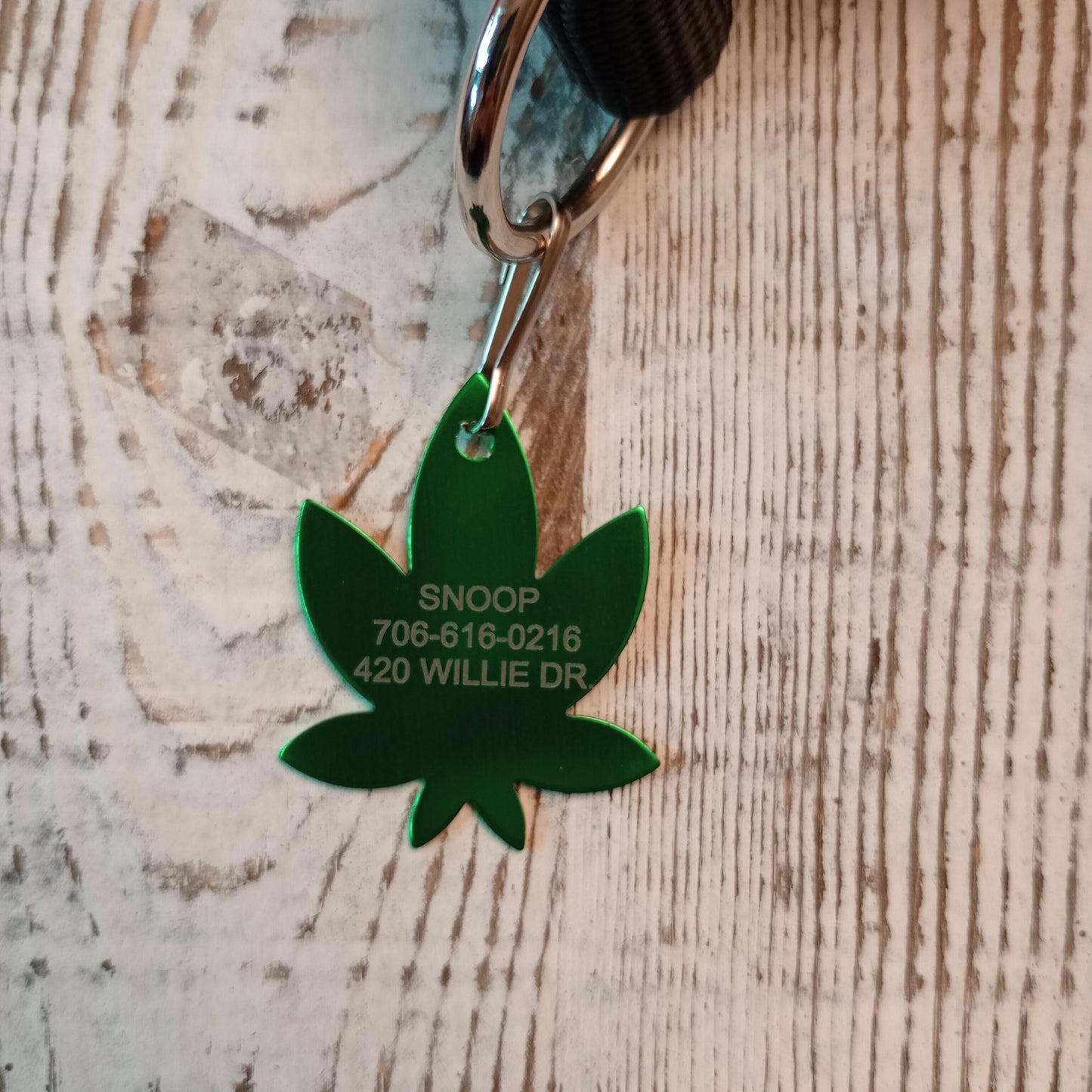 Green 420 Friendly Pet Tag