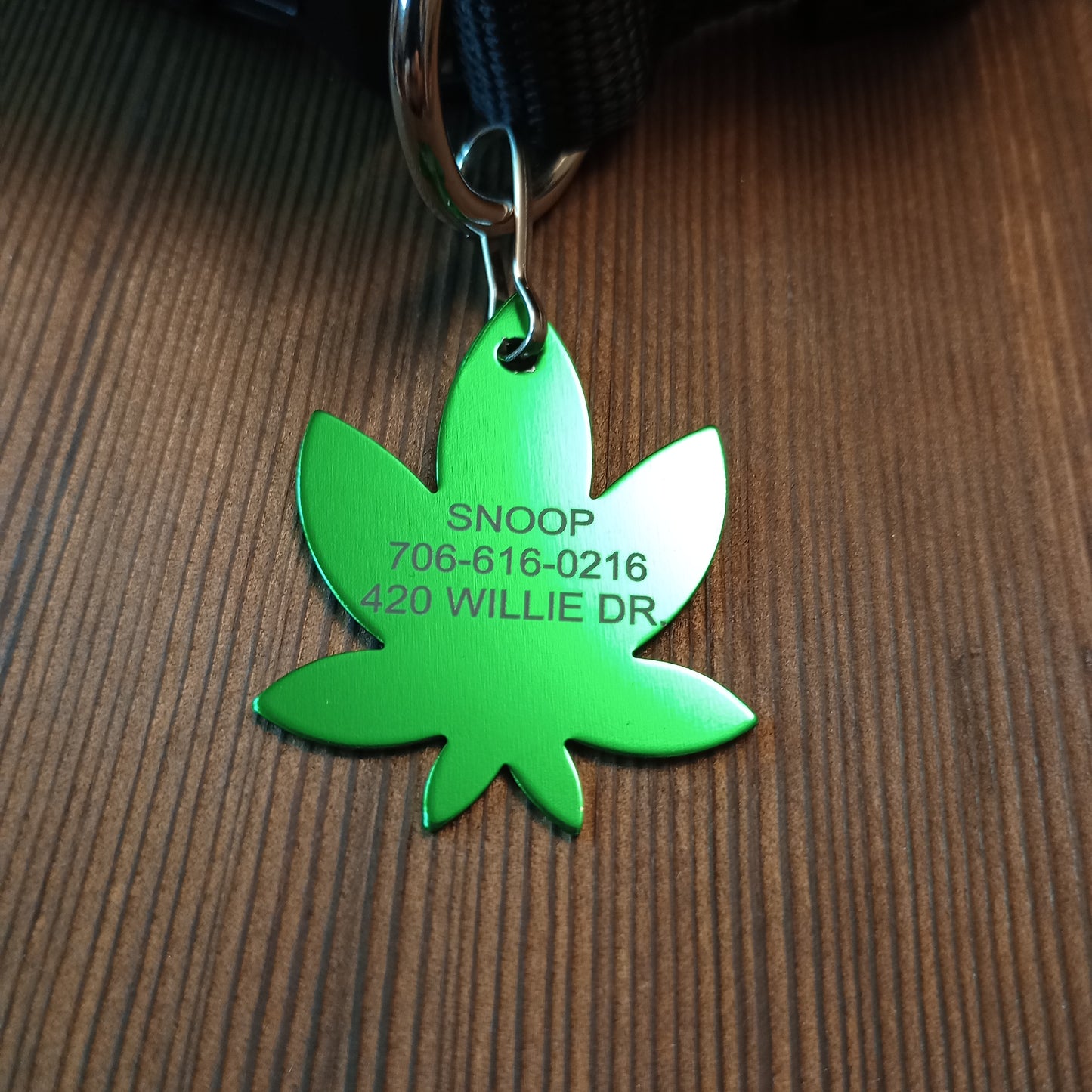 Green 420 Friendly Pet Tag