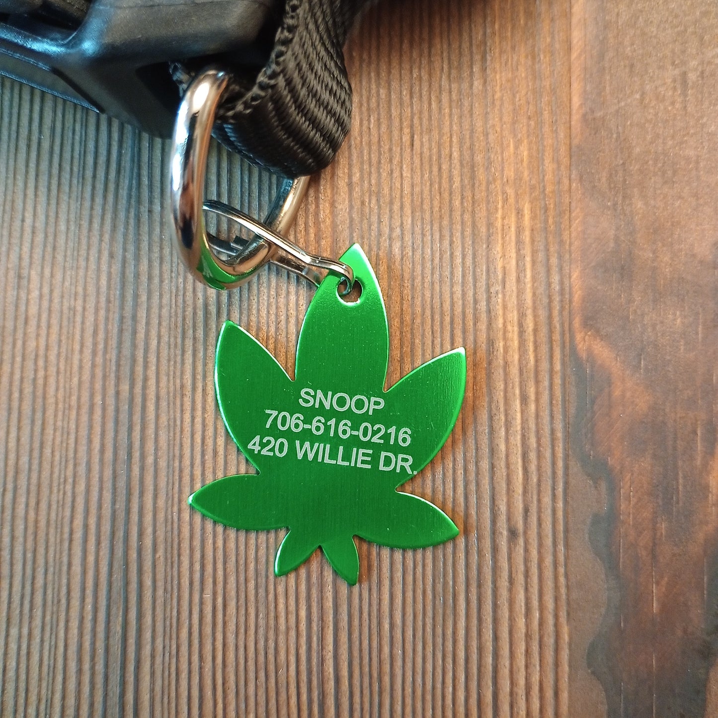 Green 420 Friendly Pet Tag