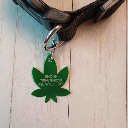 Green 420 Friendly Pet Tag