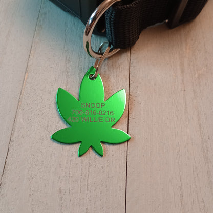 Green 420 Friendly Pet Tag