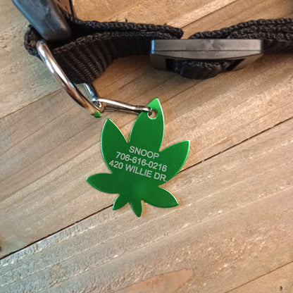 Green 420 Friendly Pet Tag