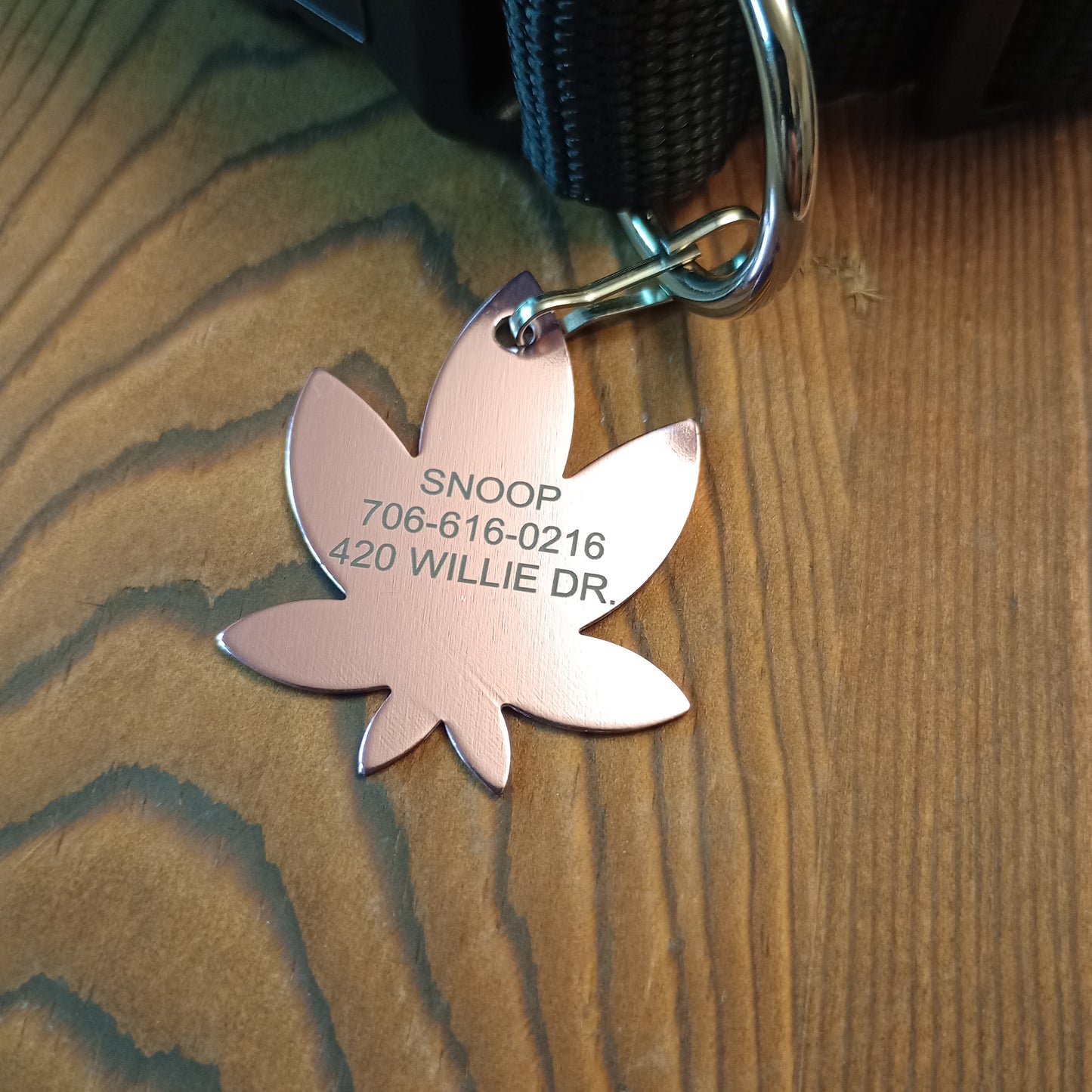 Light Pink 420 Friendly Pet Tag