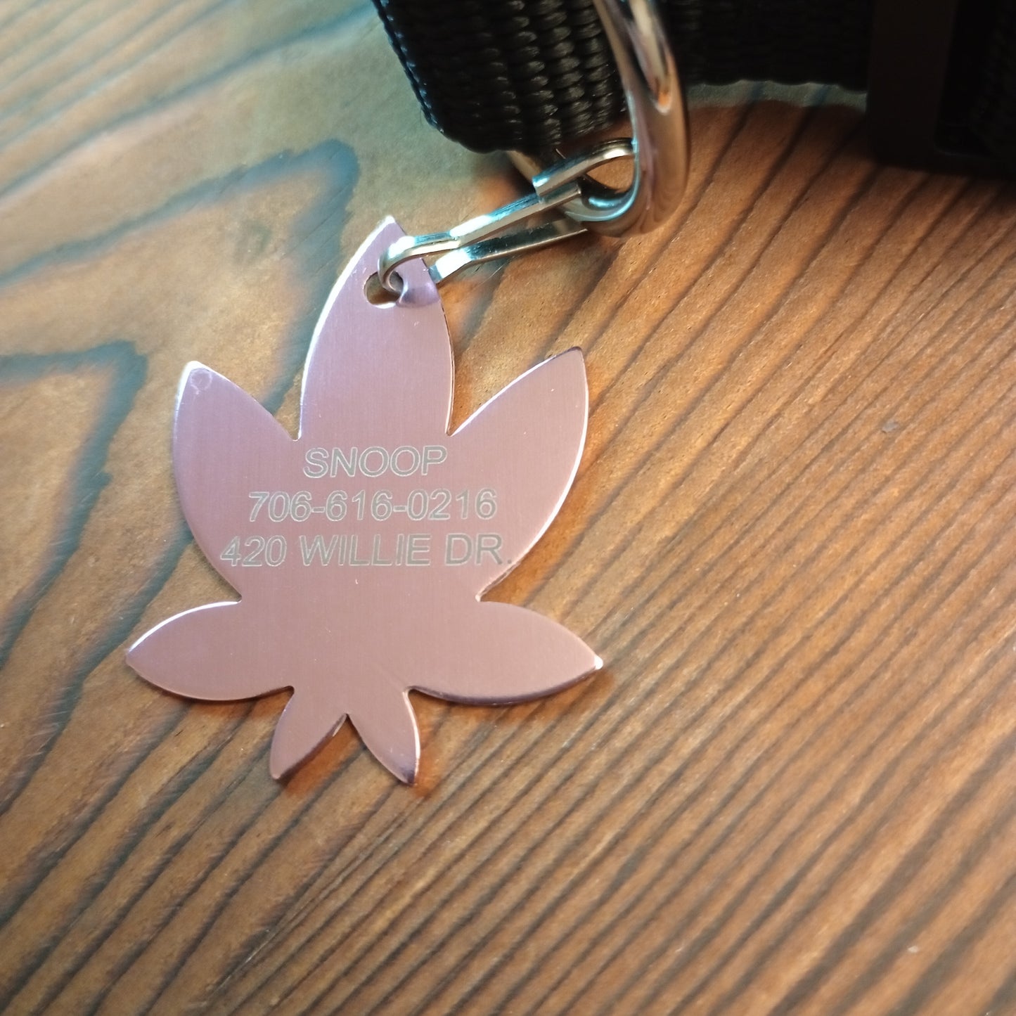 Light Pink 420 Friendly Pet Tag