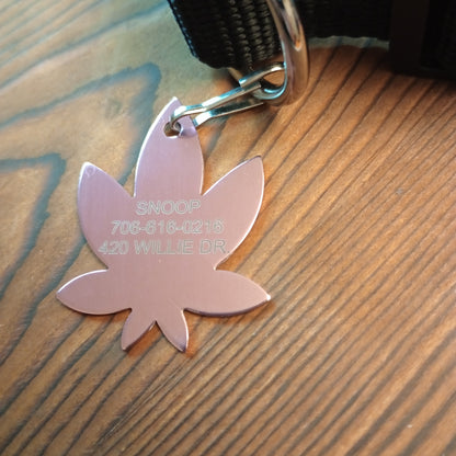 Light Pink 420 Friendly Pet Tag