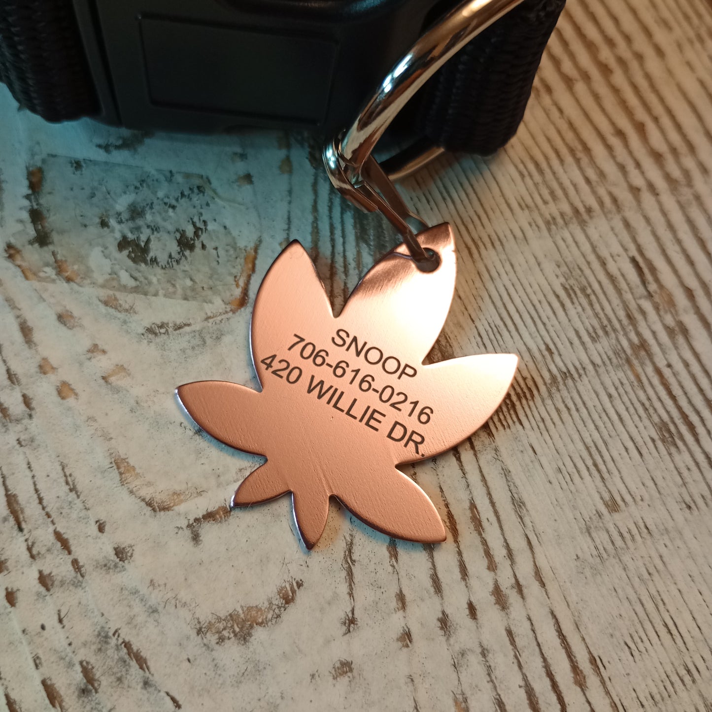 Light Pink 420 Friendly Pet Tag