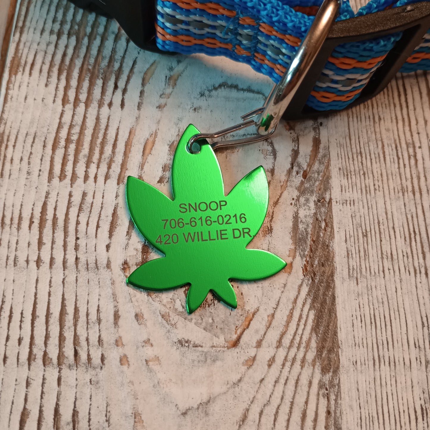 Green 420 Friendly Pet Tag