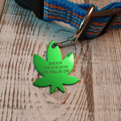 Green 420 Friendly Pet Tag