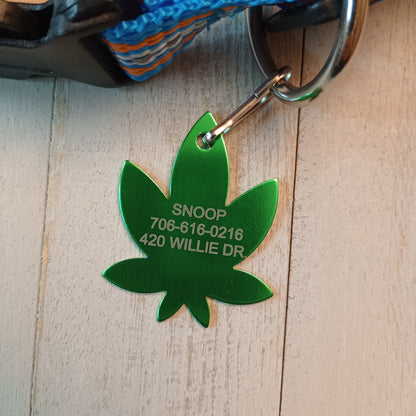 Green 420 Friendly Pet Tag