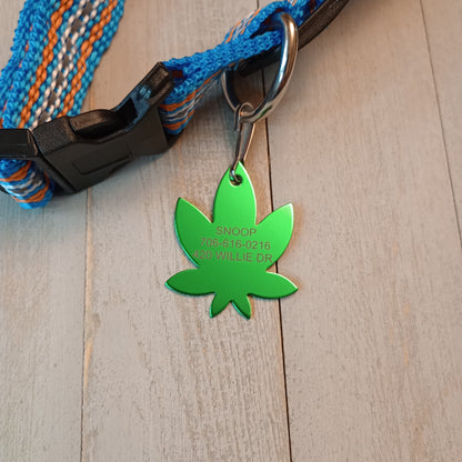 Green 420 Friendly Pet Tag