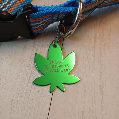 Green 420 Friendly Pet Tag