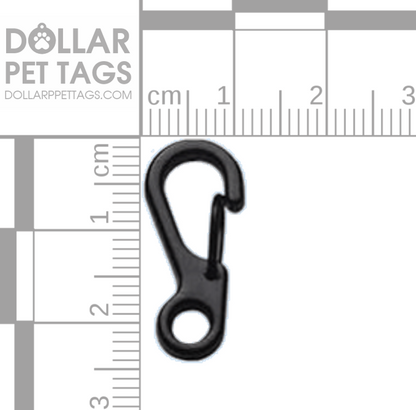 Black Mini Spring Clip Carabiner