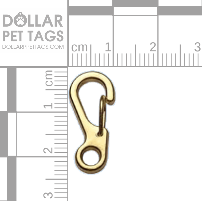 Gold Colored Spring Clip Carabiner