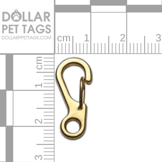 Gold Colored Spring Clip Carabiner