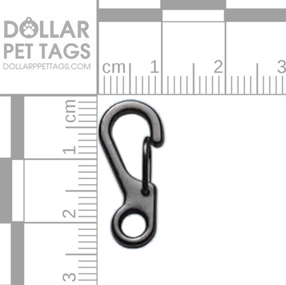 Gunmetal Gray Spring Clip Carabiner