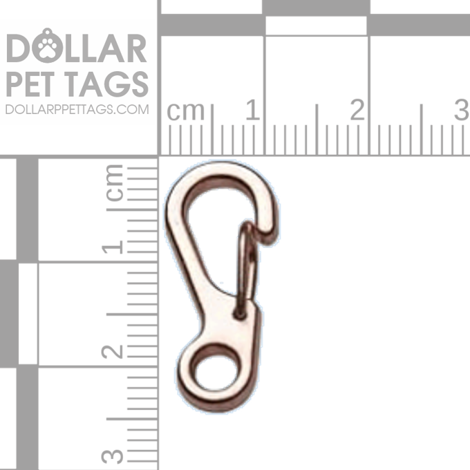 Rose Gold Colored Spring Clip Carabiner