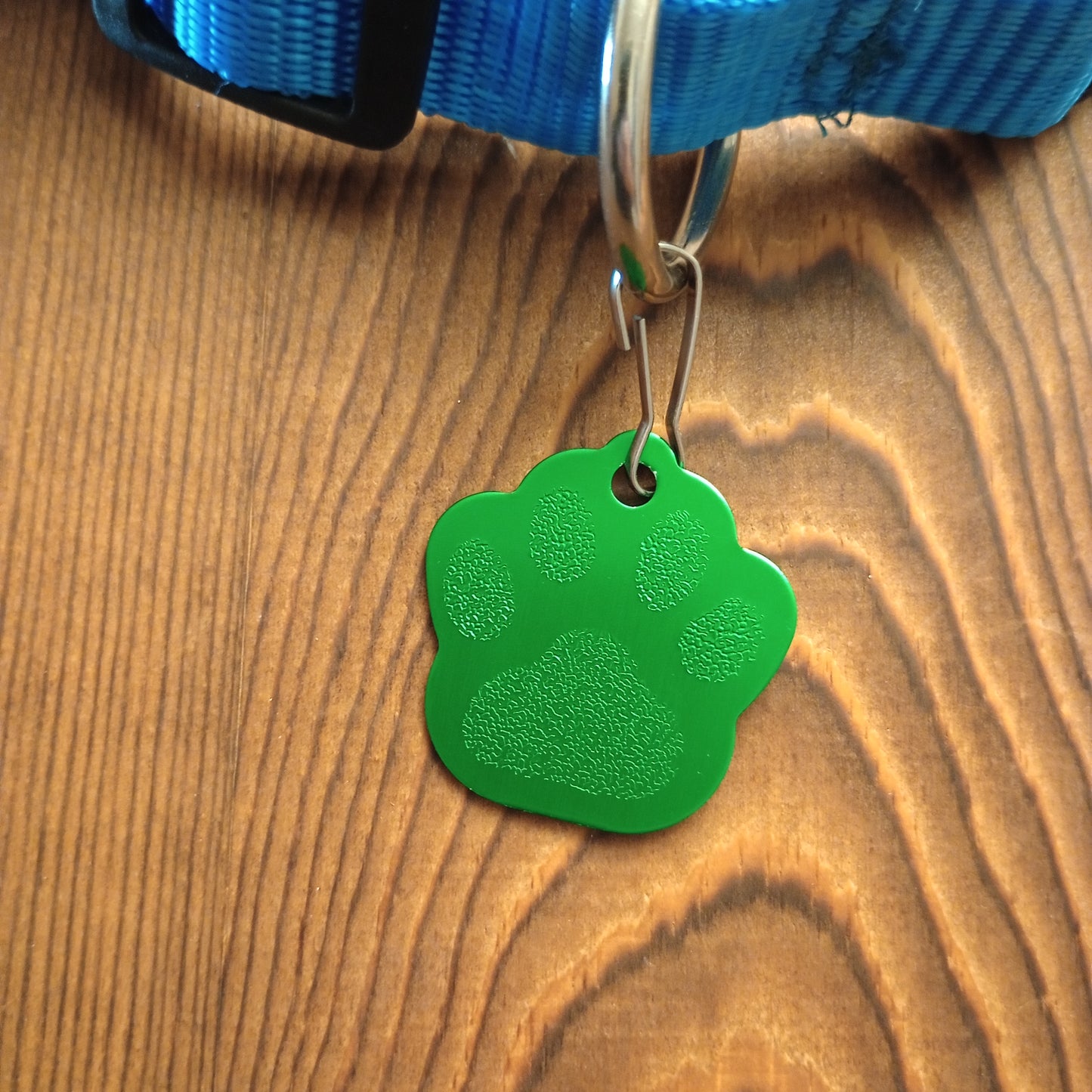 Green Large Paw Pet Tag (1.4 inch)