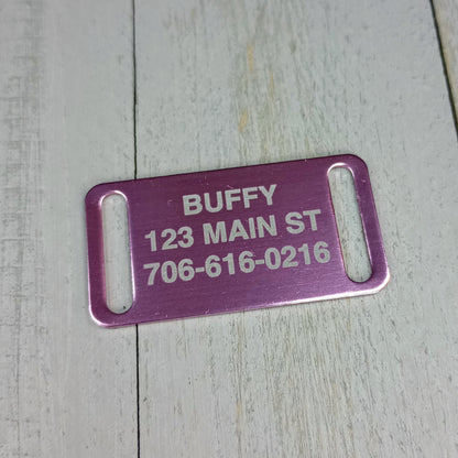 Light Pink Slide-On Pet Tag