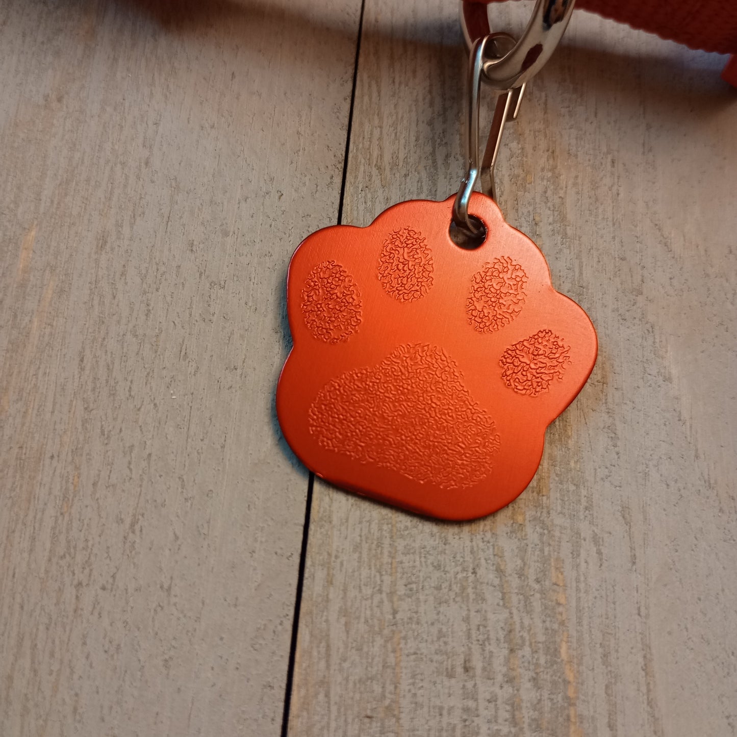 Red Large Paw Pet Tag (1.4 inch)