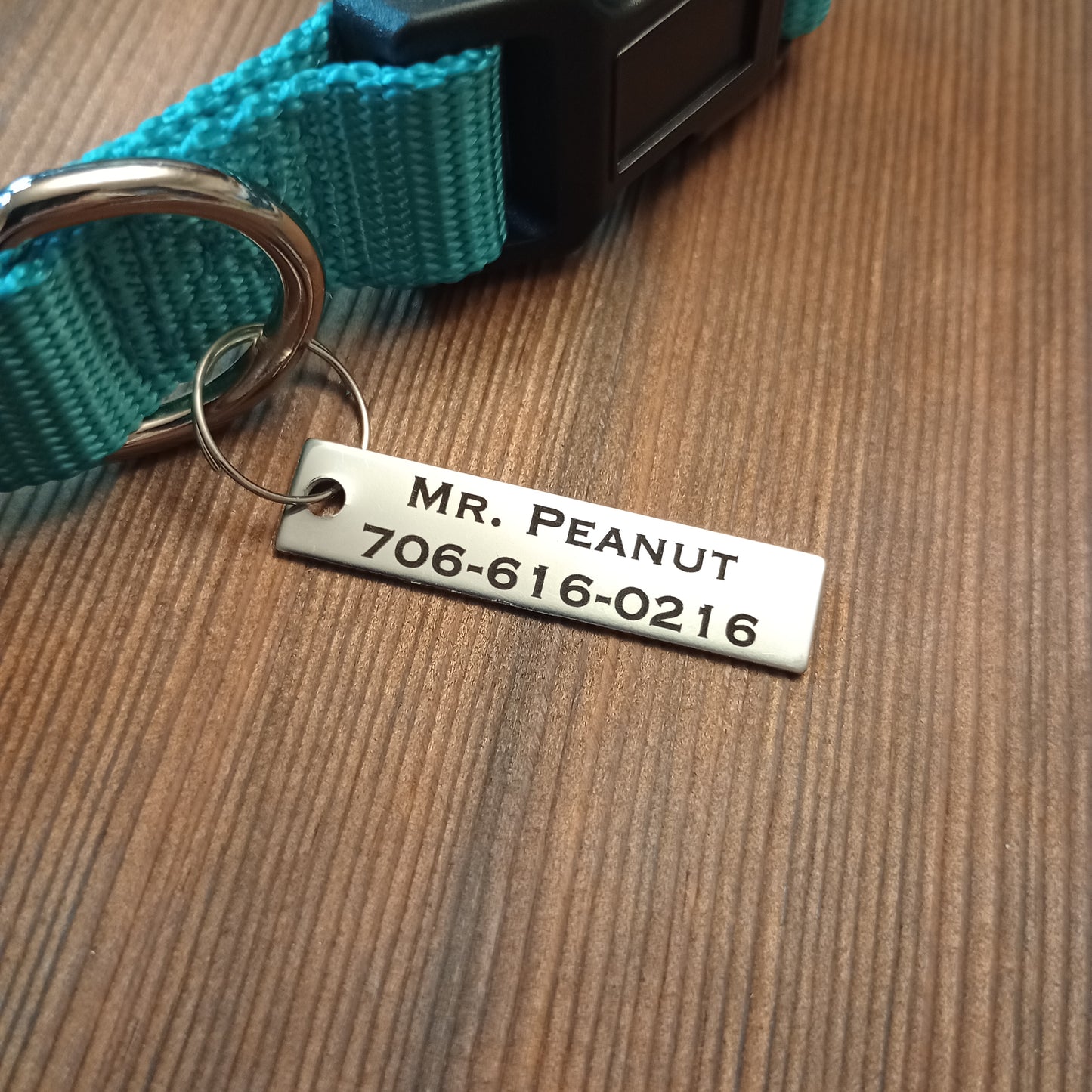 1.6 inch Rectangle Stainless Steel Pet Tag