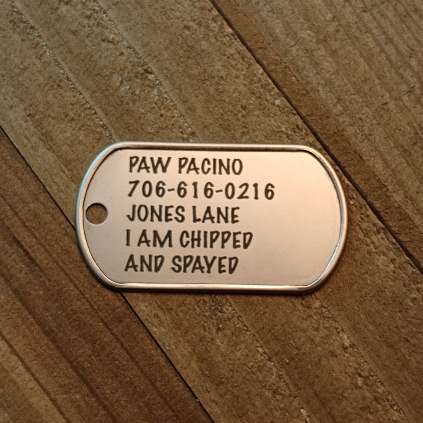 Laser Engraved Military Dog Tag Pet Tag