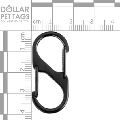 Black S Carabiner (40 mm)