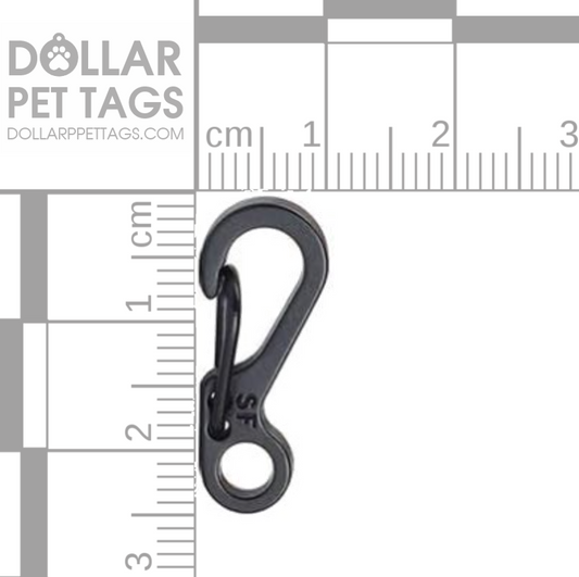 Gunmetal Gray SF Spring Clip Carabiner