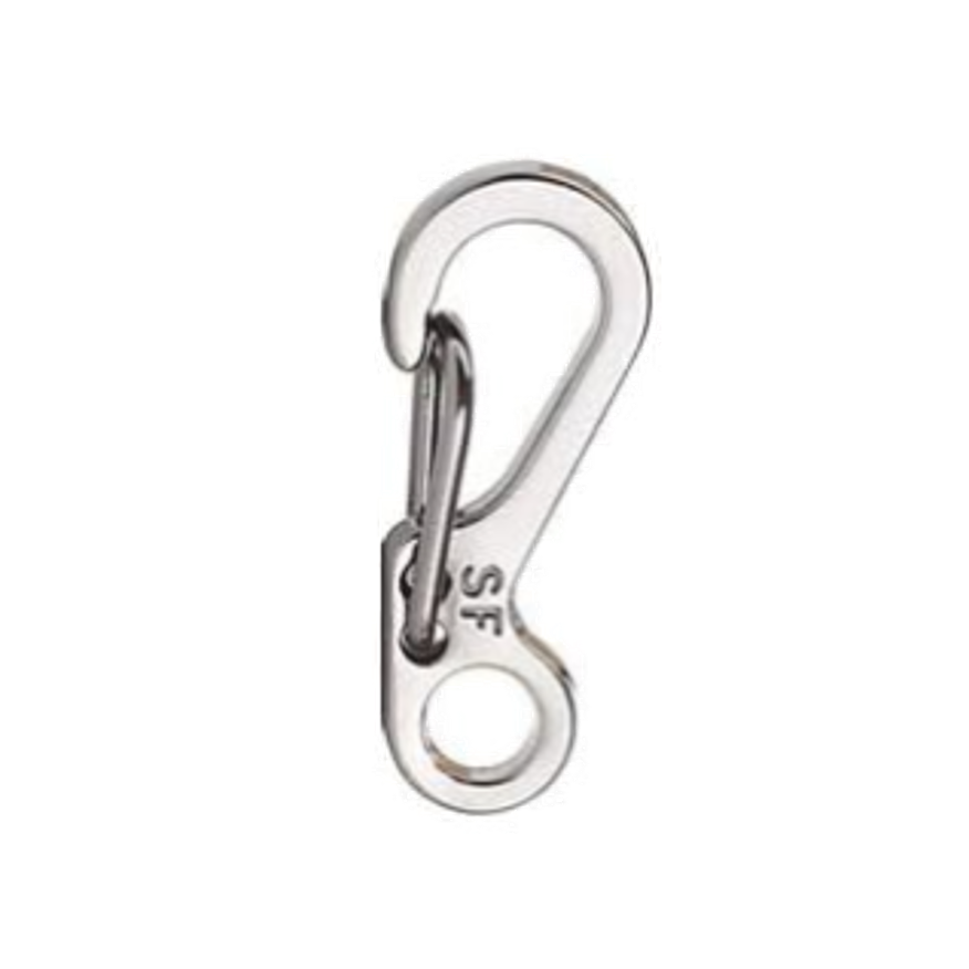 Silver Colored SF Spring Clip Carabiner